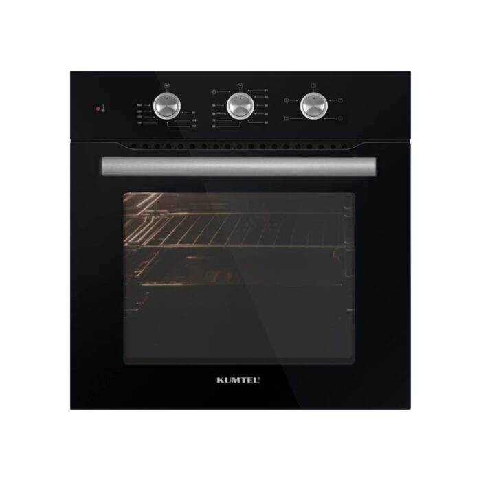 110000452045774.jpg Kumtel Turbo Fanlı Siyah Ankastre Fırın B66 - SF2 ( 4 pro 3 düğme ) - Görsel 1