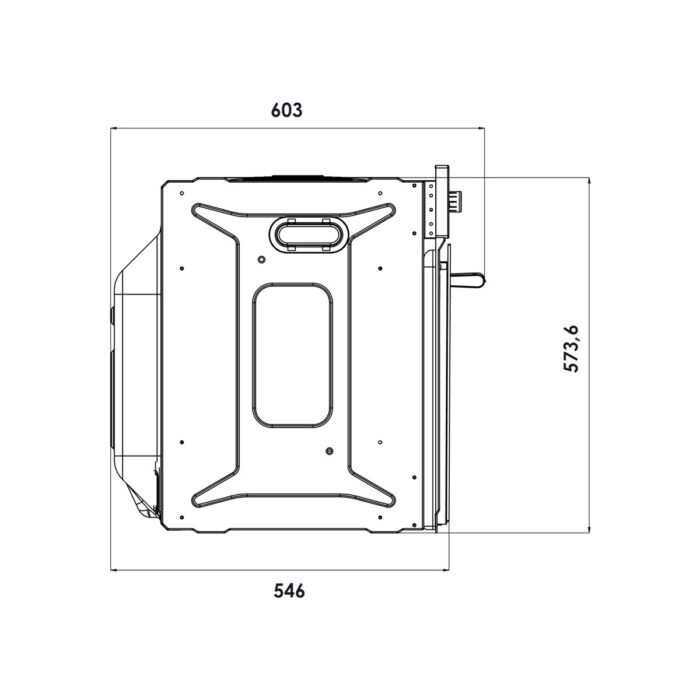 Kumtel Turbo Fanlı Siyah Ankastre Fırın B66 - SF2 ( 4 pro 3 düğme ) - Görsel 4