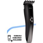 Goldmaster Enerjik Kablolu Kablosuz Hızlı Şarj Paslanmaz Çelik Standlı 12 In 1 Erkek Bakım Seti  GM-9112 - Görsel 5