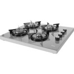 Ferre 2240 Gri 60 cm Emaye Izgaralı Set Üstü Cam Ocak - Doğalgaz - Görsel 2