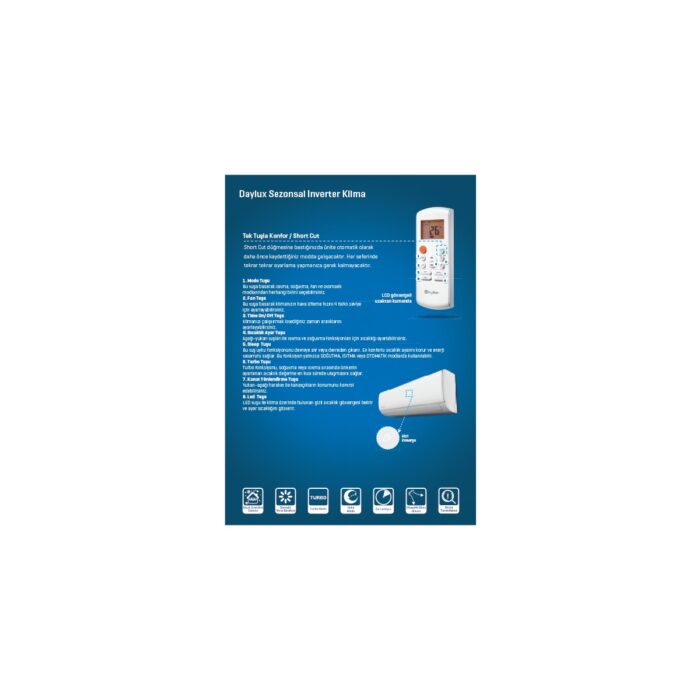 Daylux DTXM50N A++  18000 BTU Split Duvar Tipi Klima - Görsel 3
