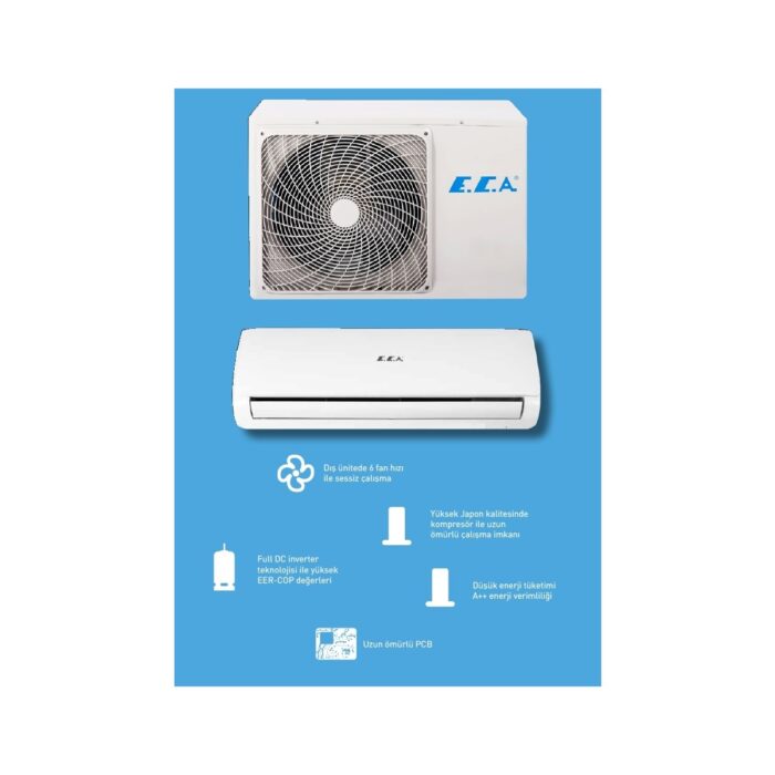 E.C.A Eca Spylos Pro ESA1512A100 A++ 12000 BTU Inverter Duvar Tipi Klima - Görsel 3