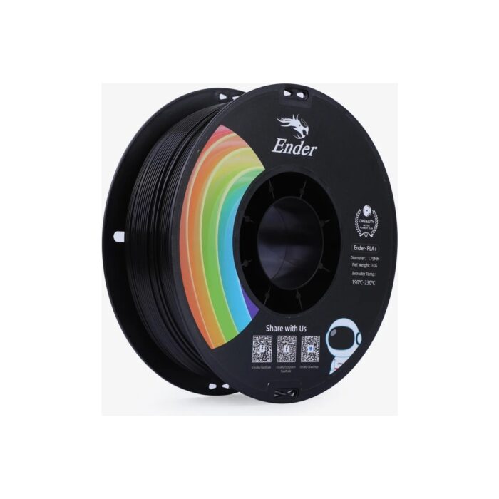 110000469683824.jpg Creality Creality Ender Pla+ Filament Siyah 1.75MM 1kg Standart - Görsel 1