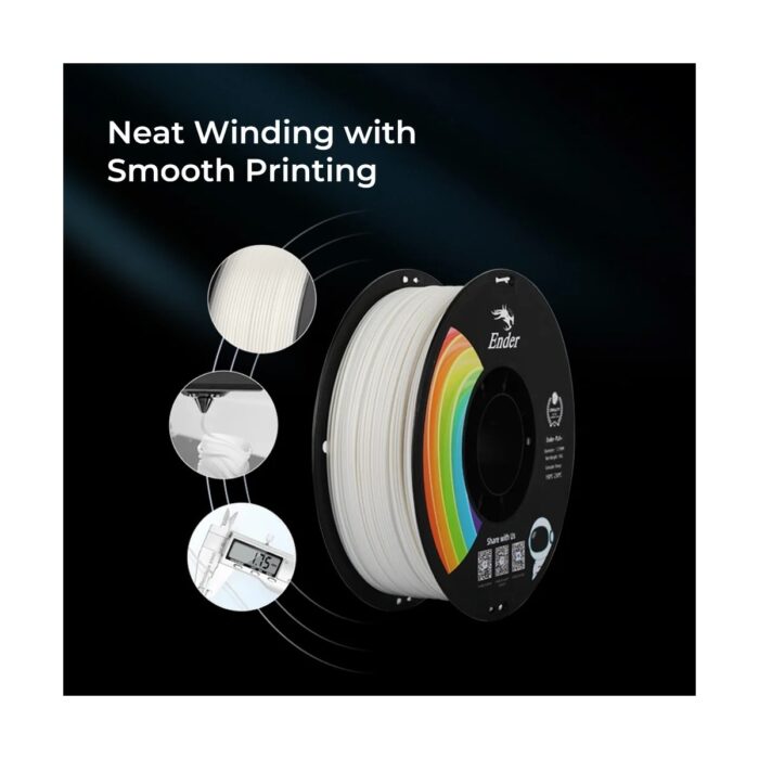Creality Creality Ender Pla+ Filament Beyaz 1.75MM 1kg Standart - Görsel 3