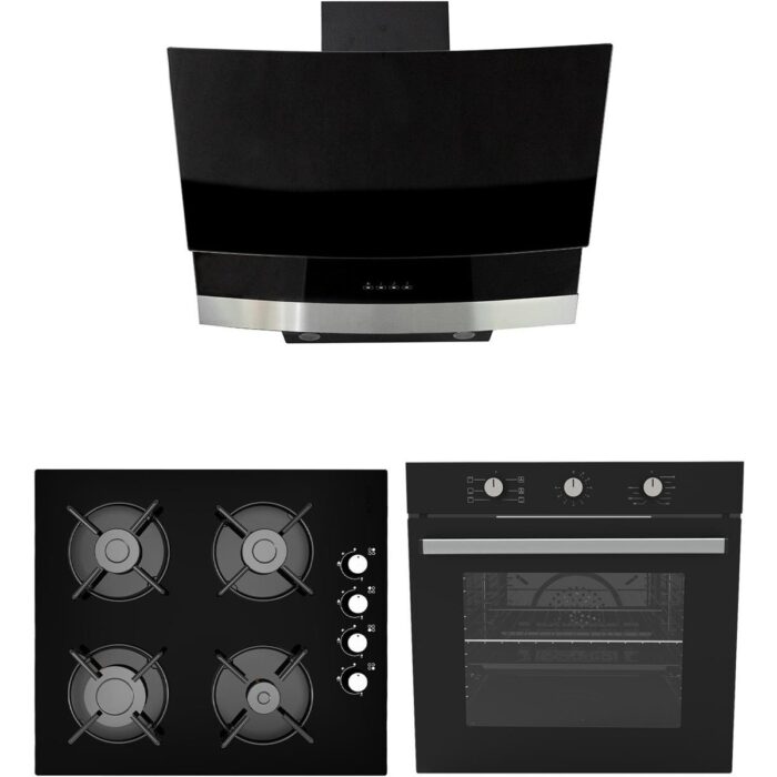 Alveus Siyah Nof 614  Ankastre Set [mod NOF-GLS640-MFA614] - Görsel 1