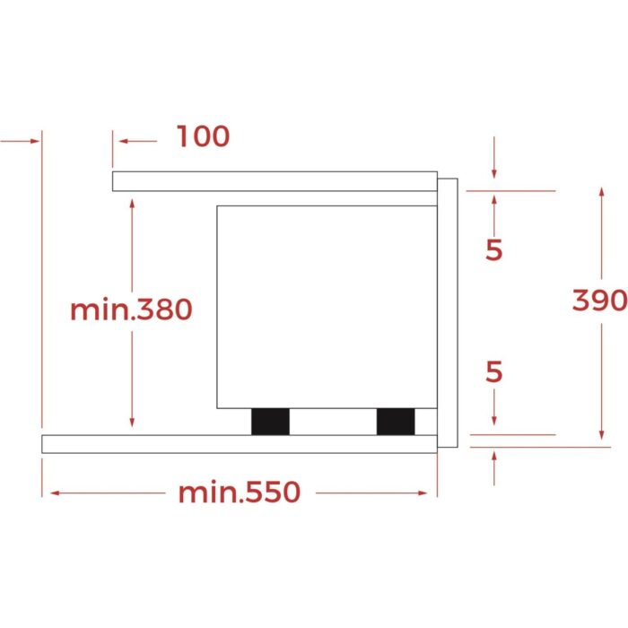 Teka - ML 8200 BIS - Ankastre Mikrodalga Fırın + Izgara - Siyah Cam - 20 lt - 112060001 - Görsel 2