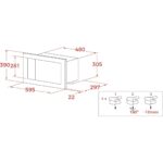 Teka - ML 8200 BIS - Ankastre Mikrodalga Fırın + Izgara - Siyah Cam - 20 lt - 112060001 - Görsel 3
