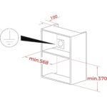Teka - ML 8200 BIS - Ankastre Mikrodalga Fırın + Izgara - Siyah Cam - 20 lt - 112060001 - Görsel 4
