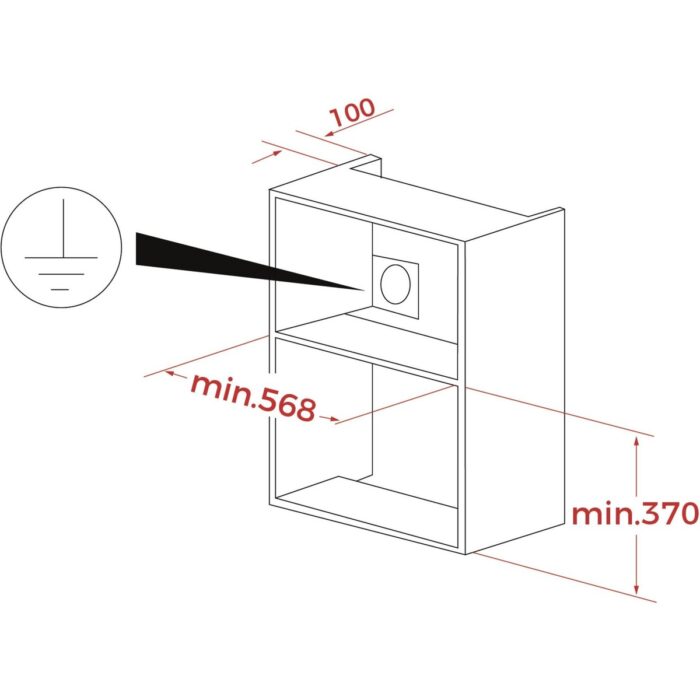 Teka - ML 8200 BIS - Ankastre Mikrodalga Fırın + Izgara - Siyah Cam - 20 lt - 112060001 - Görsel 4