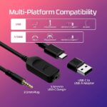 HyperX Cloud III – Kablolu Oyuncu Kulaklığı ( PC, PS5, Xbox Series X|S uyumlu) USB-C, USB-A, 3,5 mm - Görsel 3