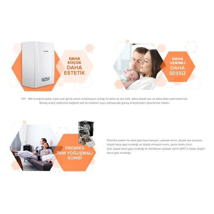 Alarko Seradens Super SRS 36 Tam Yoğuşmalı Kombi 36 kW TSE Belgeli (Baca Dahil) - Görsel 4