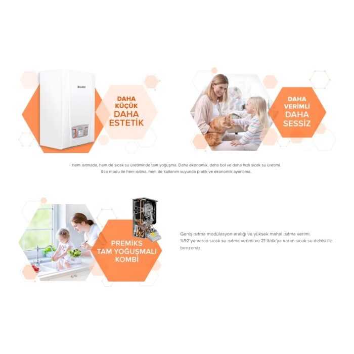 Alarko Seradens Super Plus SSP 24 Tam Yoğuşmalı Kombi 24 kW TSE Belgeli (Baca Dahil) - Görsel 4