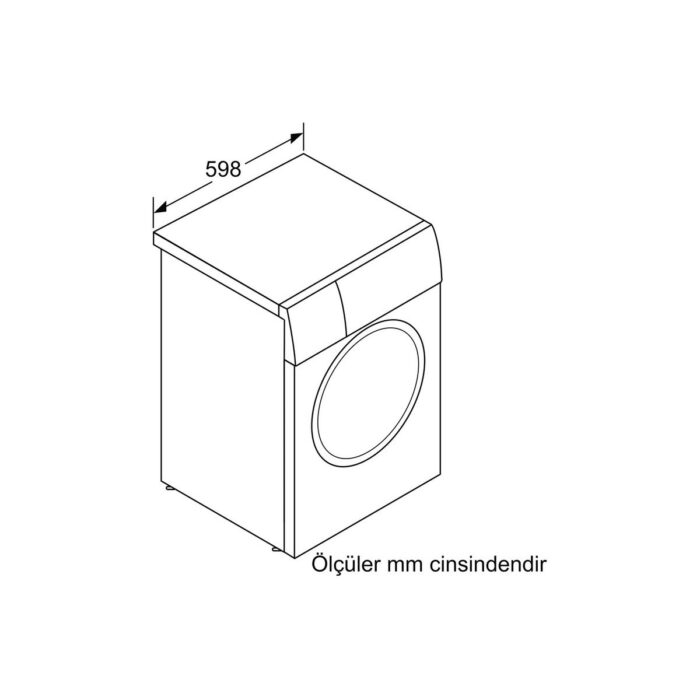Bosch WGB254A0TR  Serie 8 Çamaşır Makinesi 10 kg 1400 Dev./dak. - Görsel 3