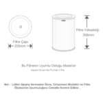 FAF Filtre / Xiaomi Mi Smart Air Purifier 4 Pro Gri Hepa Filtre Orjinal Çipli - Görsel 4