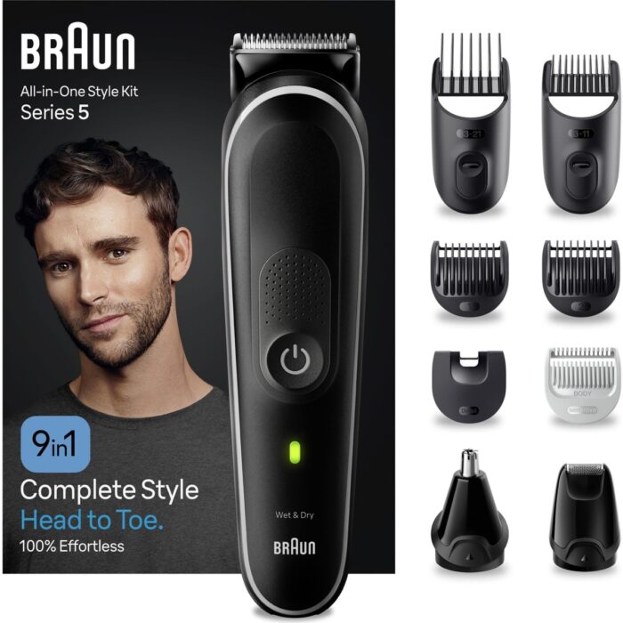 110000482617109.jpg Braun Series 5 MGK5420 Hepsi Bir Arada Şekillendirme Seti, 9’u 1 Arada Erkek Bakım Kiti - Görsel 1