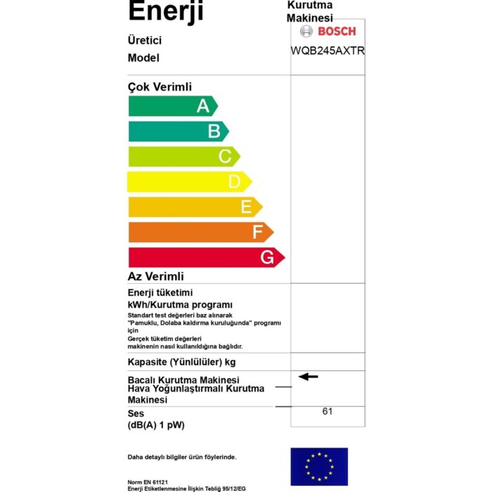 BOSCH Serie 8 Isı Pompalı Kurutma Makinesi 9 kg Gümüş - Görsel 5