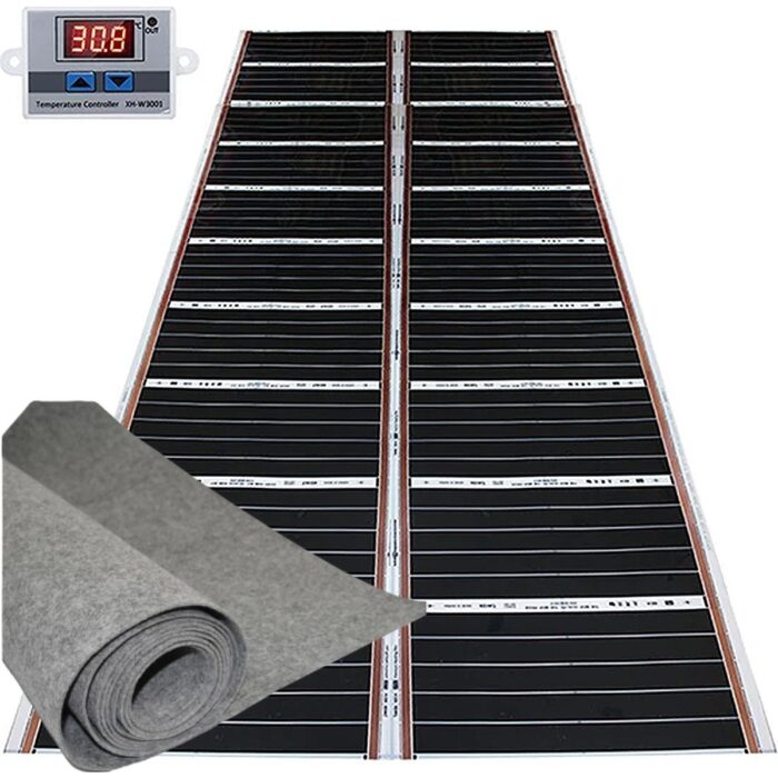 110000492560908.jpg Oxa Halı Altı Karbon Isıtıcı Film Dijital Termostatli+Keceli - Görsel 1