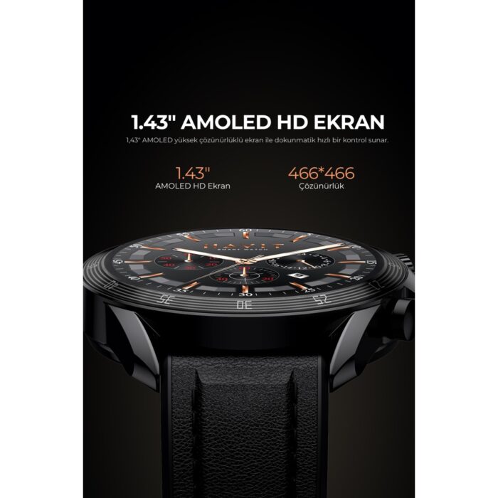 Havit Watch M9030 Pro Amoled Hd 46MM Akıllı Saat - Sesli Telefon Görüşmesi - Görsel 4