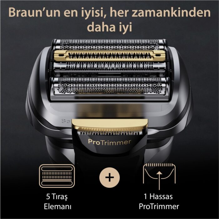 Braun Series 9 Pro+ 9577CC Islak & Kuru Tıraş Makinesi, Smartcare Merkezi, Powercase - Görsel 2