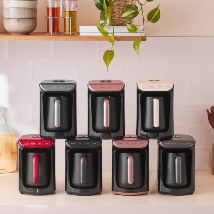 Karaca Hatır Köz Türk Kahve Makinesi Kırmızı 5 Fincan Kapasiteli Bol Köpüklü - Görsel 5