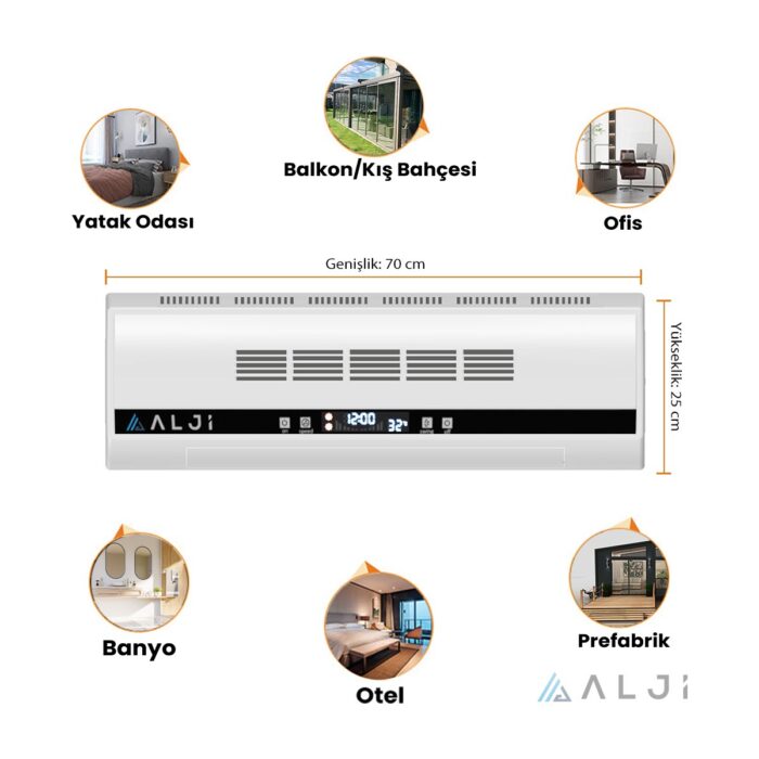 Alji 2200 W Süper Sessiz Seramik Isıtıcı - Görsel 3
