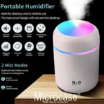 Microcase Mini 2 Renk Modlu 300 ml USB Girişli Ultra Sessiz Çok Kullanışlı Hava Nemlendirici AL4053 - Görsel 5