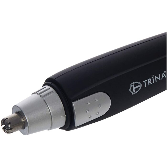 Trina Kablosuz Burun ve Kulak Kılı Kesme Makinesi – Siyah Çelik Başlıklı, Duracell Pilli, Ergonomik Tasarım - Görsel 2