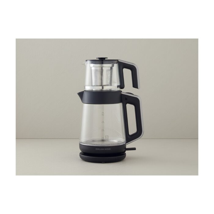 110000546035892.jpg English Home Cmk 6001 Cam Çay Makinesi 2l Siyah-Krom - Görsel 1