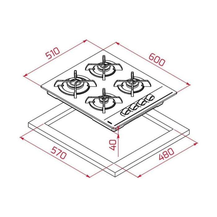 Teka Siyah Ankastre Set (Hlb 840 Ss Bk -Gbc 64002- Atv 60) - Görsel 3