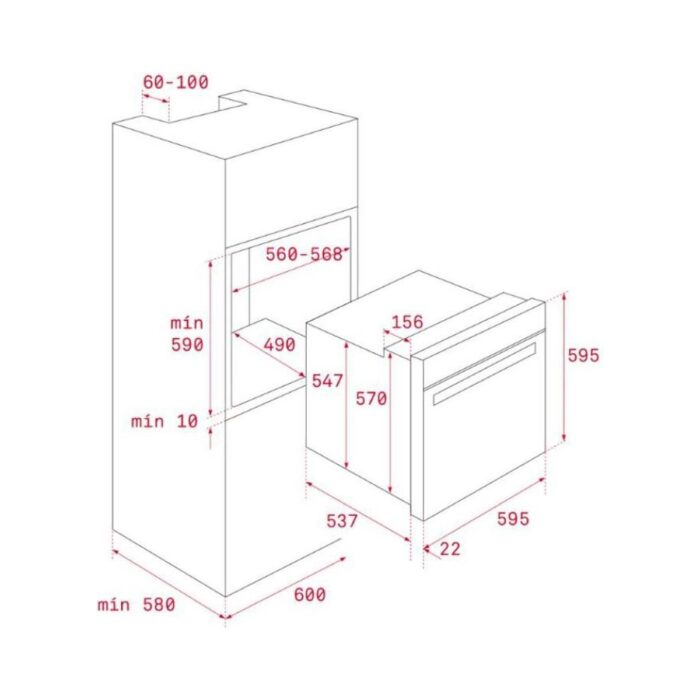 Teka Siyah Ankastre Set (Hlb 840 Ss Bk -Gbc 64002- Atv 60) - Görsel 4
