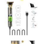 shavingtech Dragua Profesyonel Saç Sakal Ense Çizim Tüm Vücut Tüyü Lazer Öncesi Tıraş Makinesi SHW52666 - Görsel 2