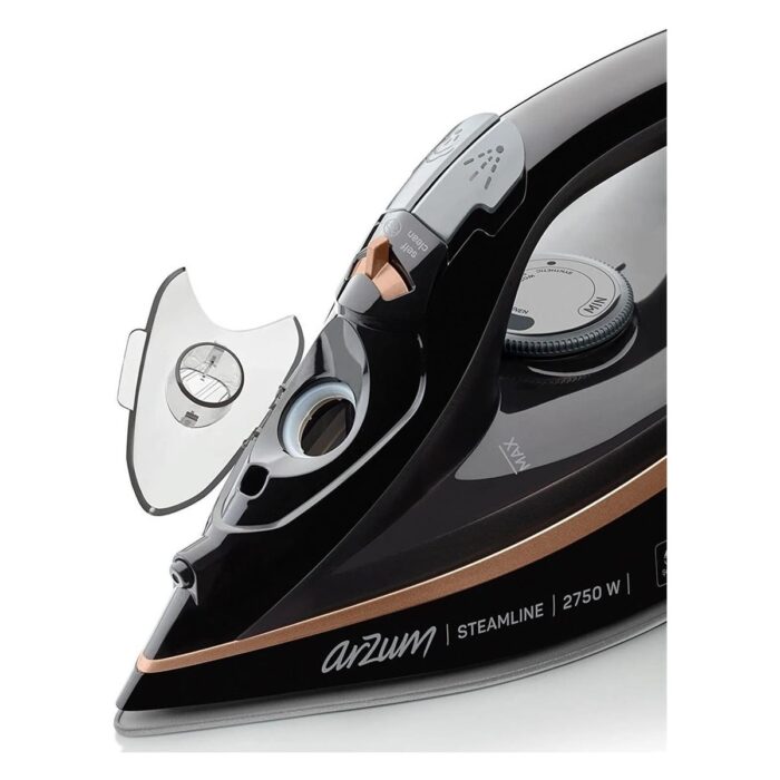 Arzum Steamline Optimal Seramik Taban Buharlı Ütü 2750W Siyah - AR6025 - Görsel 4