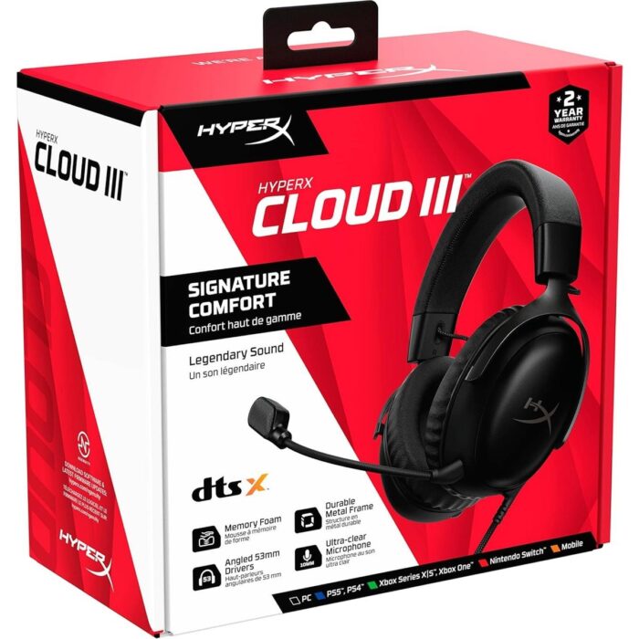 Hyperx Cloud Iıı Dts x Kablolu Oyuncu Kulaklığı Siyah - Görsel 4