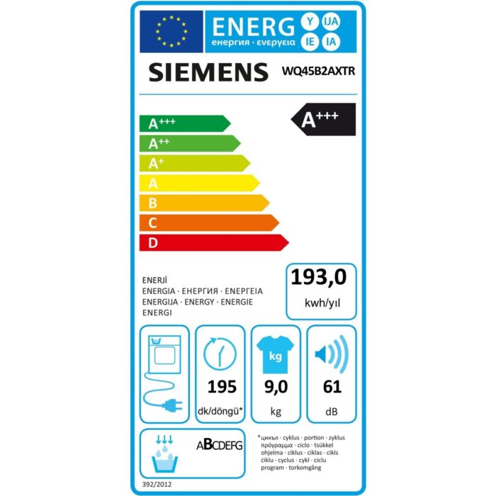 Siemens WQ45B2AXTR IQ700 Isı Pompalı Kurutma Makinesi - Görsel 4