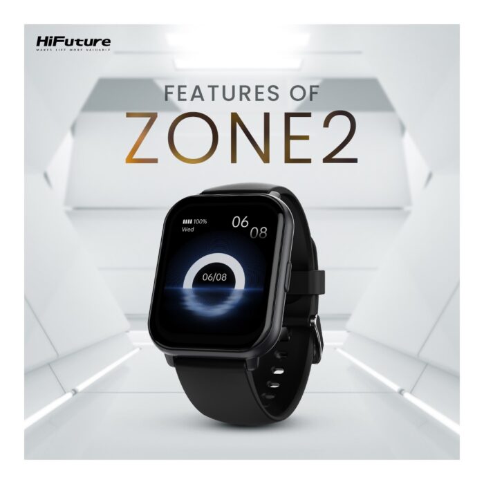 HiFuture FutureFit Zone2 Bluetooth 5.2 IP68 Su Geçirmez 1.96 inç Arama Özellikli iOS&Android Uyumlu Nabız Spor Kan Oksijen Takibi 50mm Akıllı Saat Siyah - Görsel 2