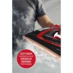 Goldmaster Masterjet 2600 Watt Seramik Ağır Taban Teknolojisi ile Kolay Kırışık Gideren 180 gr Şok Buharlı Ütü - Görsel 2