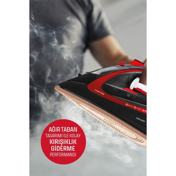 Goldmaster Masterjet 2600 Watt Seramik Ağır Taban Teknolojisi ile Kolay Kırışık Gideren 180 gr Şok Buharlı Ütü - Görsel 2