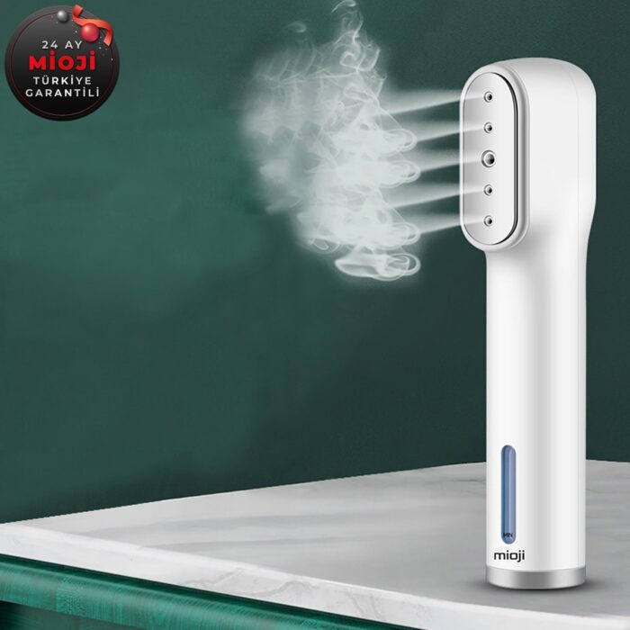 Mioji Mio X10SM 1200W Taşınabilir Ütü Güçlü Buharlı Kırışık Giderici - Gri - Görsel 2