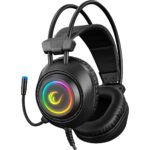 Rampage RM-K19 Raging Plus Siyah USB 7.1 RGB Oyuncu Mikrofonlu Kulaklık - Görsel 2