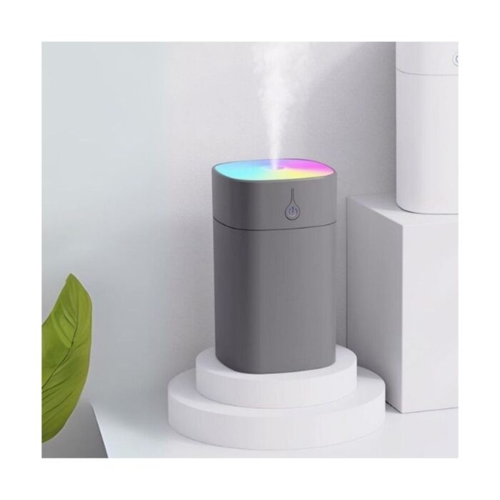 110000585397468.jpg Ekru Cep H2O Humidifier 400ML Ultrasonik Hava Nemlendirici Buhar Makinesi ve Aroma Difüzörü - Görsel 1