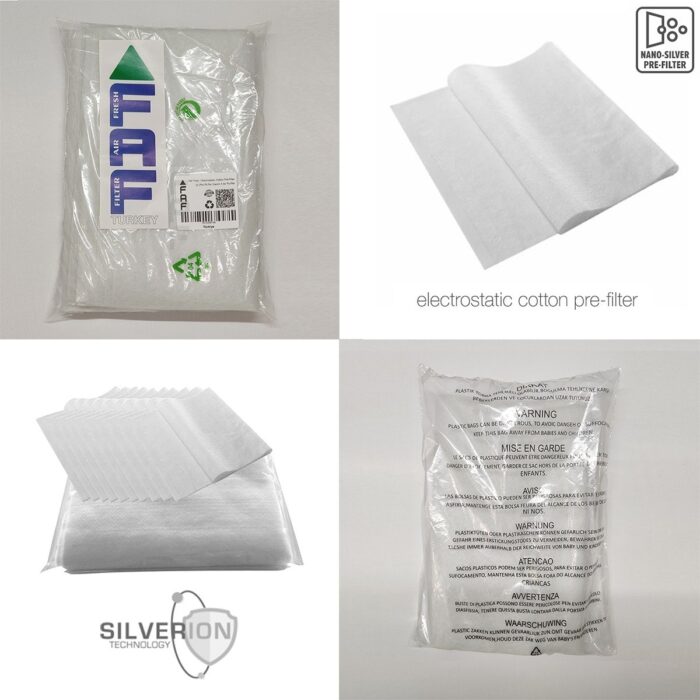 Xiaomi 10 Adet Smart Air Purifier 4 Lite Nano Gümüş Iyonlu Elekrostatik Toz Tutucu Beyaz Ön Filtre - Görsel 5