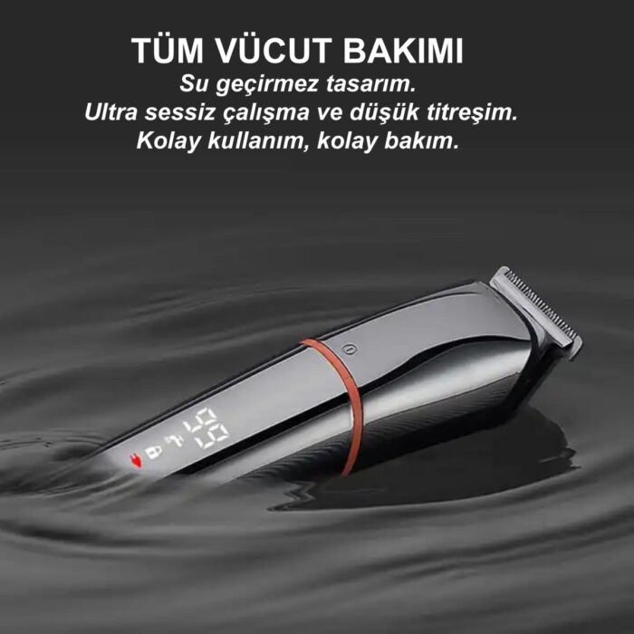 Emtu Life LI-1386 Erkek Bakım Kiti,saç Sakal ve Tüm Vücut Bakım Seti 6 In 1 -10W - Görsel 4