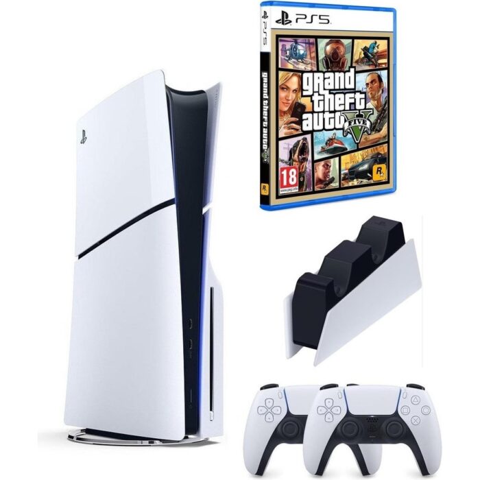 Sony Playstation 5 Slim + 2.Dualsense + Şarj İstasyonu + Gta 5 - Görsel 1