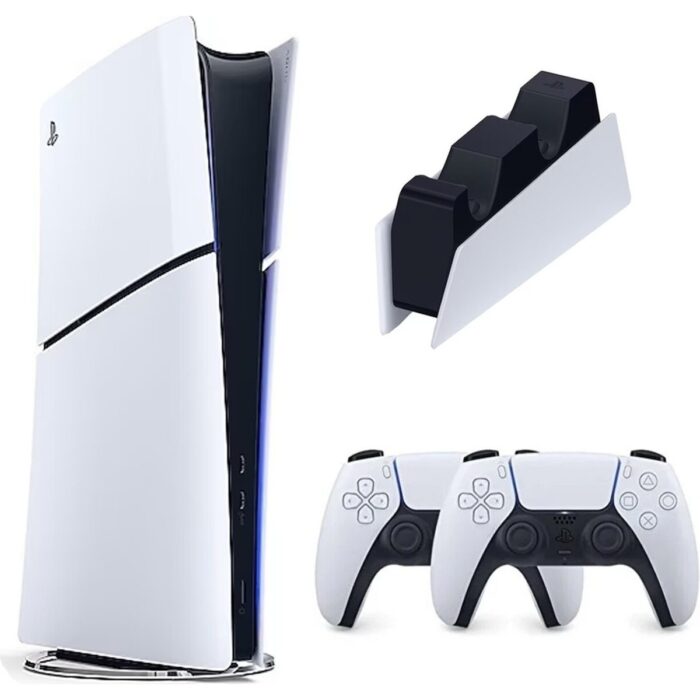 110000595906014.jpg Sony Playstation 5 Slim İthalatçı Garantili + 2.Dualsense + Şarj İstasyonu Dijital - Görsel 1