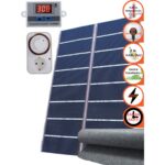 Oxa 160X100 cm Dijital Termostatlı Keçeli Zaman Saatli Halı Altı Karbon Film Isıtıcı - Görsel 2