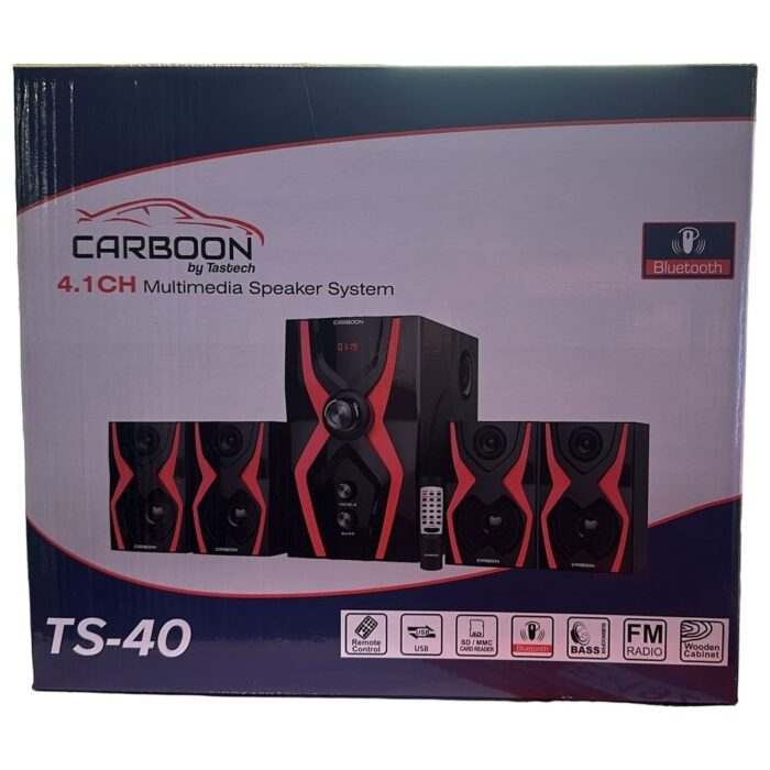 Carboon Serisi Ts-40 52 Watt Bluetoothlu 4+1 Dijital Ekran Radyolu USB Tf Destekli Ses Sistemi - Görsel 4
