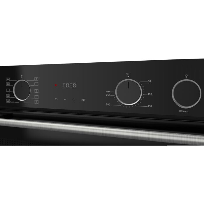 Ferre XE64CS Steamart&fryart Serisi Buharlı Pişirme Siyah Ankastre Fırın (0+10 Konum) - Görsel 4