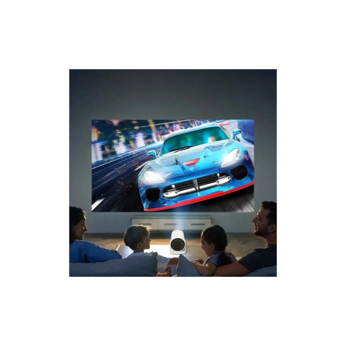 Heaven House Taşınılabilir Projeksiyon Projektör Cihazı Mini Projektör LED Projektör 4K Projektör Projeksiyon Cihazı Mini Projeksiyon LED Projektör LED Projeksiyon Taşınabilir Projeksiyon  4K Projeksiyon - Görsel 3