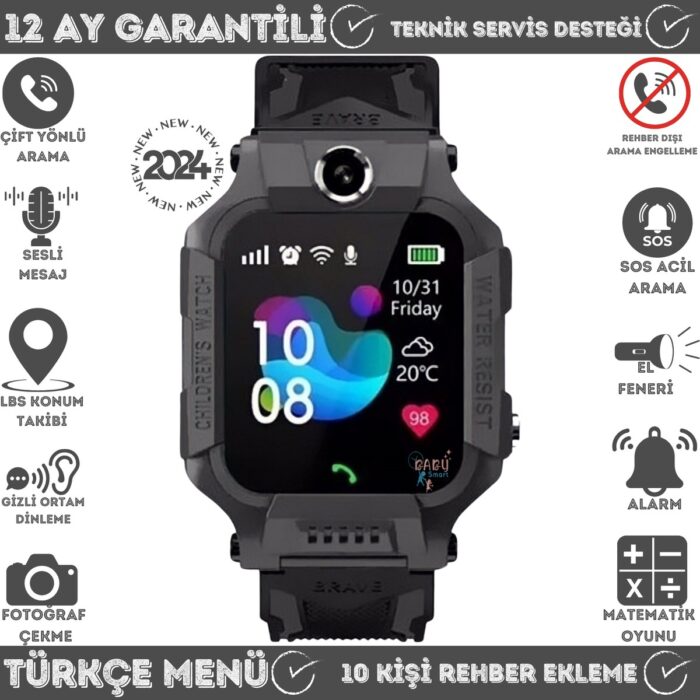 BabySmart Q19 LBS Konumlu Akıllı Çocuk Takip Saati Sim Kartlı Arama, Kameralı, Gizli Dinleme Özellikli - Görsel 2