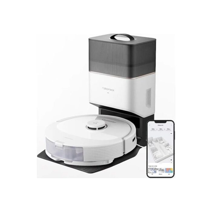 110000602865110.jpg Roborock Q8 Max Plus Çöp Istasyonlu 5500PA Emiş Güçü Akıllı Robot Süpürge - Beyaz - Görsel 1